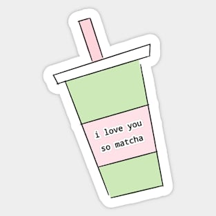 matcha love Sticker